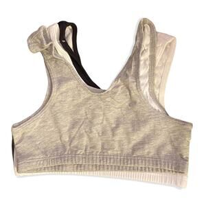 Fruit Of The Loom Set of 3 Girls Sports Bra Size 28" NWOT
